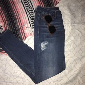 Distressed jeans